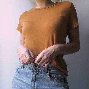 Mustard Yellow Short Sleeve Tee